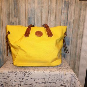 DOONEY & BOURKE NYLON SHOPPER TOTE, YELLOW